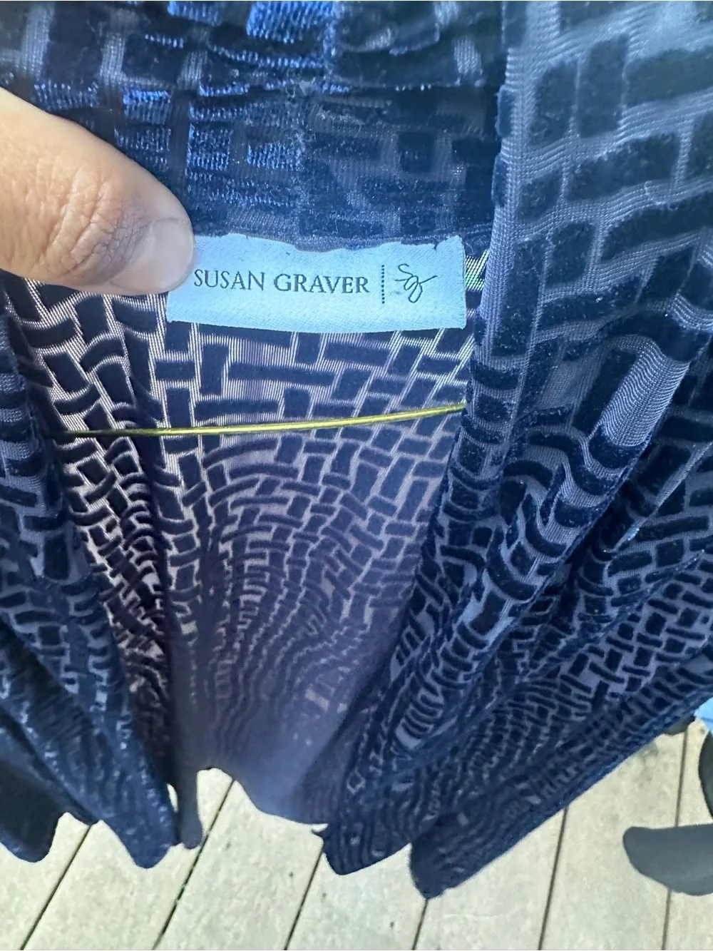 Susan Graver chic navy